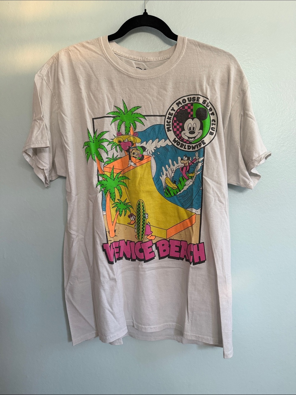 Vintage Disney Mickey Mouse Surf Club Venice Beach T-Shirt